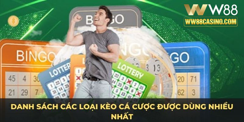 Danh sách các loại kèo cá cược được dùng nhiều nhất