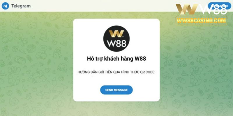 Liên hệ W88 an toàn hơn với kênh Telegram