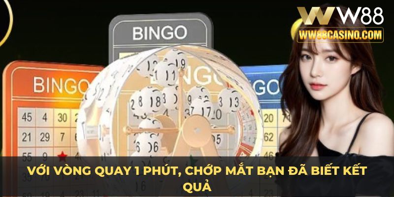 Với vòng quay 1 phút, chớp mắt bạn đã biết kết quả